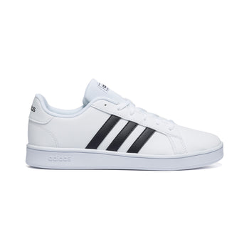 Sneakers da ragazzo bianche con strisce a contrasto adidas Grand Court, Brand, SKU s354000085, Immagine 0